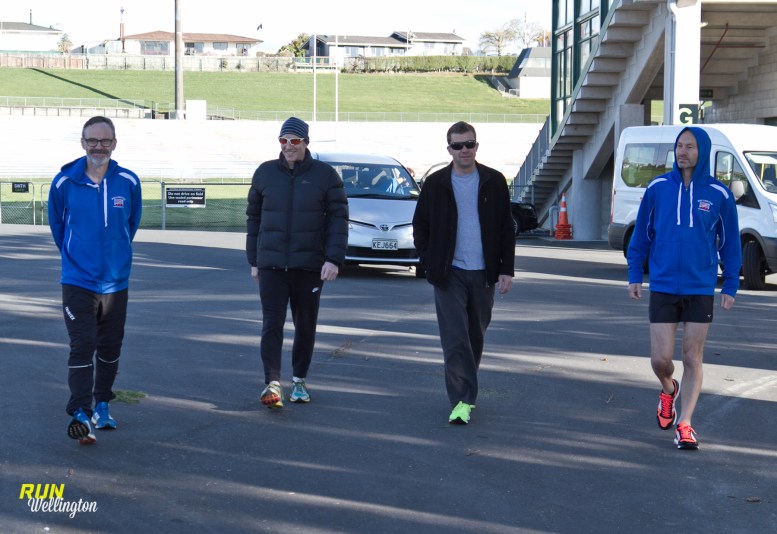 Sean and his team mates from Wellington Harriers