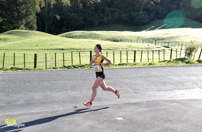 Danielle on Lap 1 for Wellington Scottish Senior Women's A