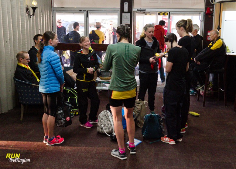 Wellington Scottish Senior Women's Team getting ready for the day ahead.